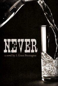 book cover for "Never" by J. Grace Pennington